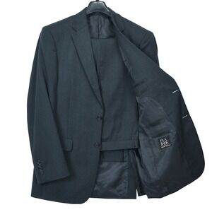 Jos. A. Bank 40 L Gray Wool Two Button Suit Blazer & Pants Set